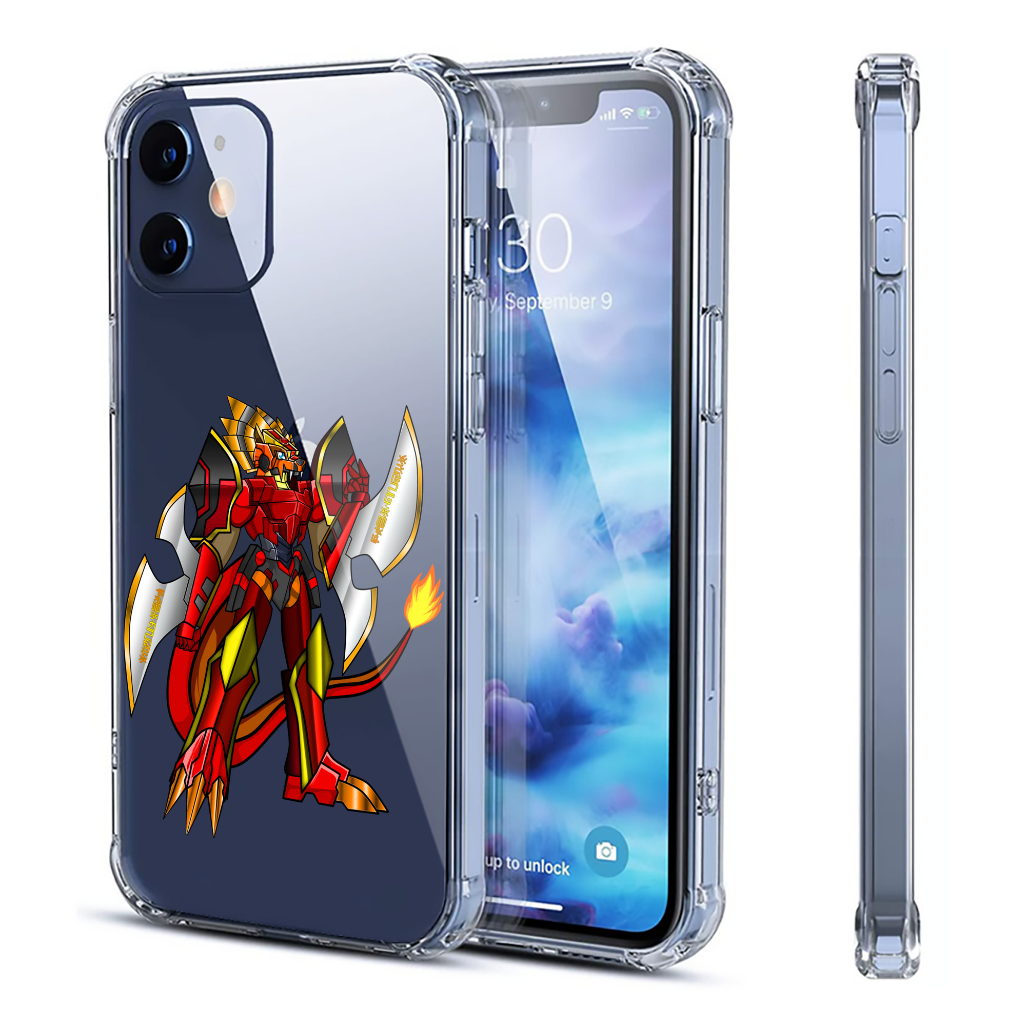 （画像用） Digimon デジタルモンスター/デジモン 【iPhone 12シリーズ対応】透明スマホケース（クリアソフトケース）